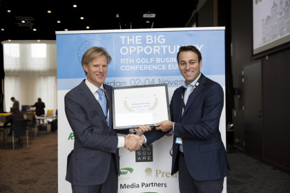 Lodewijk Klootwijk, CEO of EGCOA, ILeft) with Patrick Rahme, cofounder and CEO of All Square