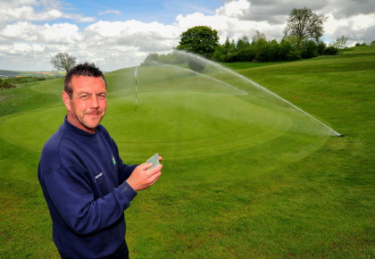 Smooth operator. John Evans, course manager, says Ramsdale Park’s irrigation refit was as smooth as it could have been