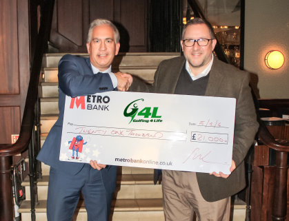 Niall Flanagan of Club Inc. (left) and Tom Byers from Golfing4Life