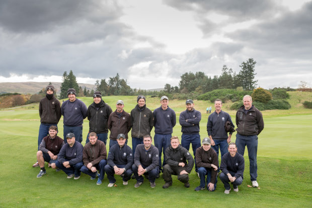 Some of the Gleneagles Greenkeeping Team at the SPGA Championship at Gleneagles, October 2016 (Kenny Smith Photography)