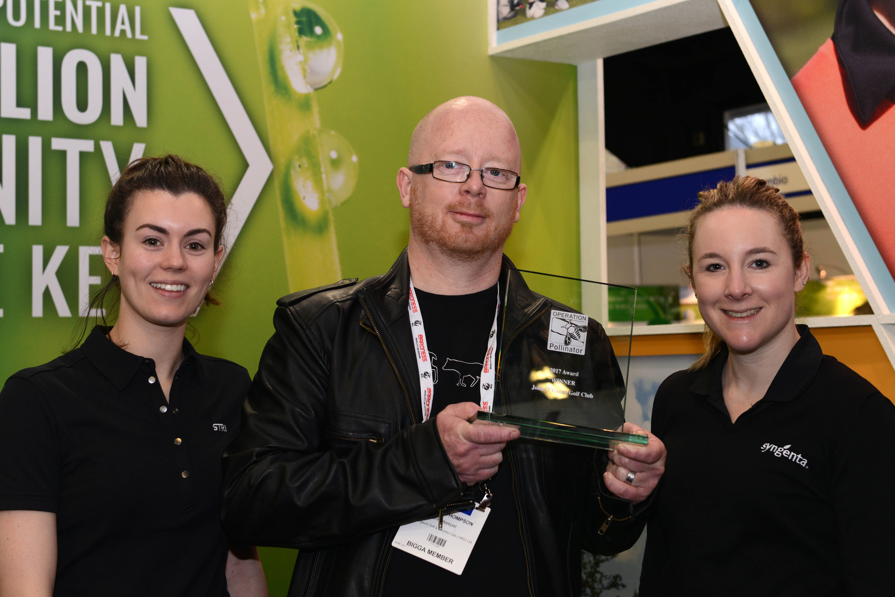 Steve Thompson with Sophie Vukelic and Caroline Carroll 