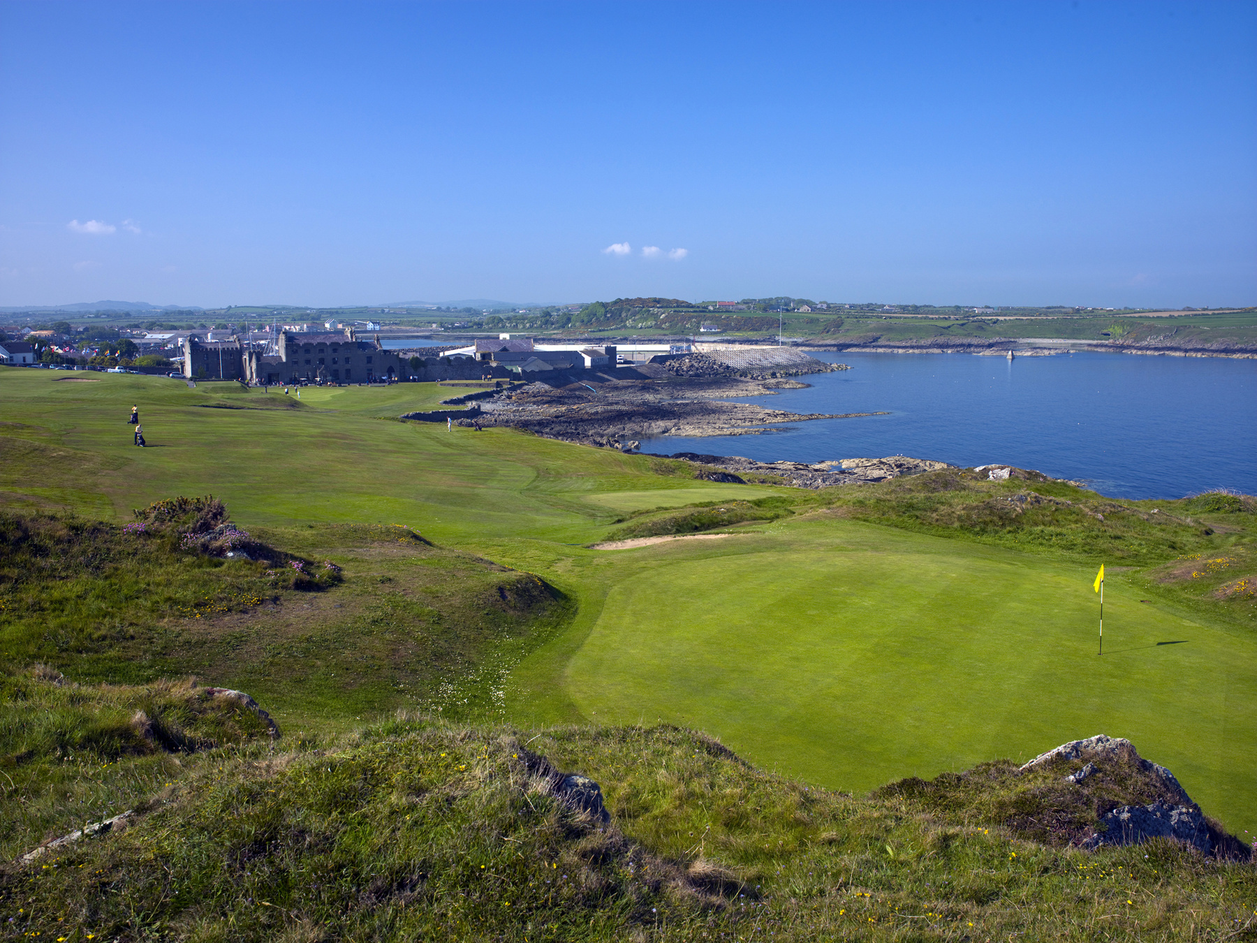 Ardglass Golf Club, the historic clubhouse in the background (credit Larry Lambrecht)