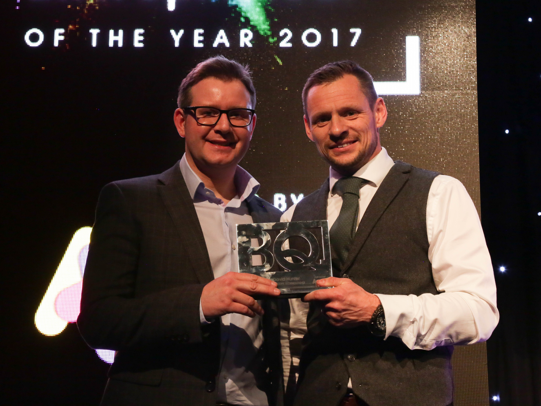 Shot Scope CEO David Hunter (left) and We Are Boutique Director Simon Bollon