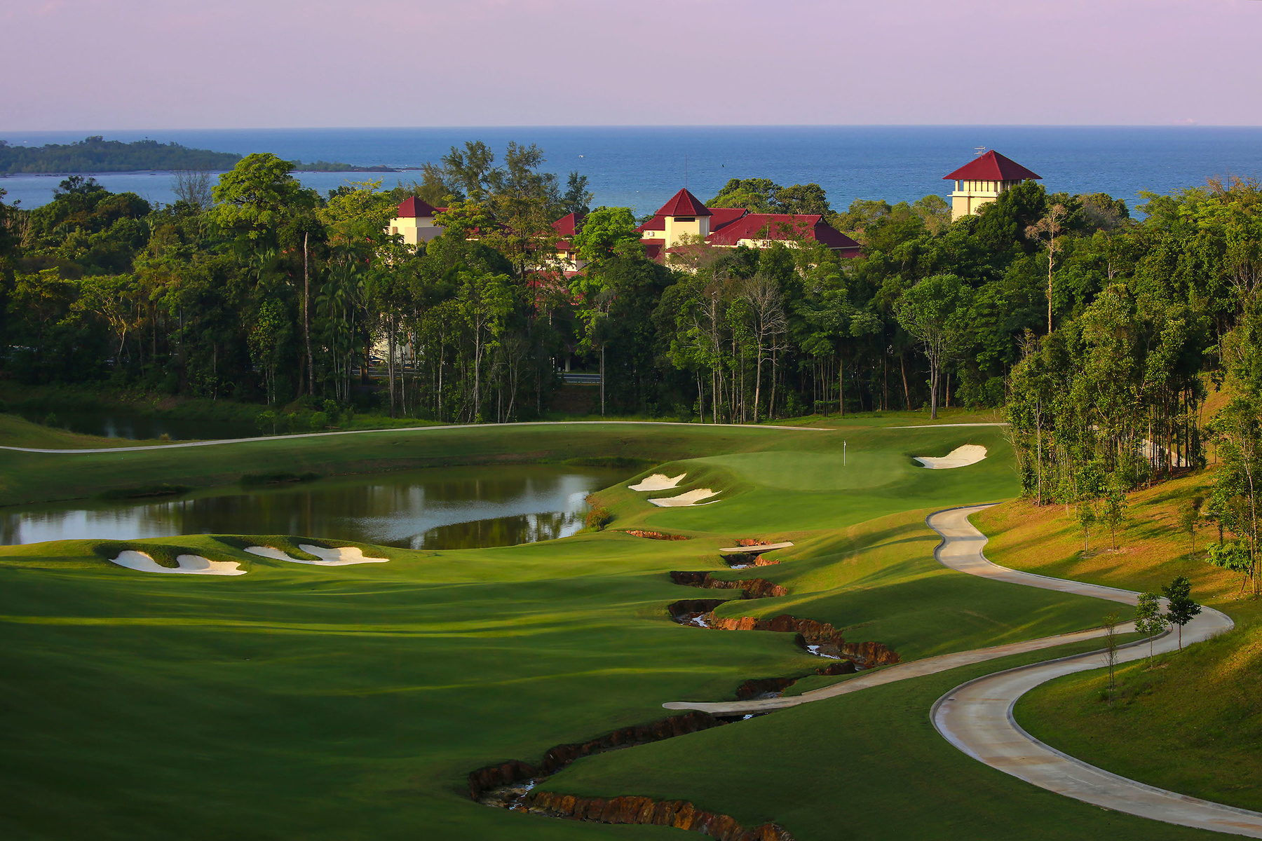 The stunning 11th hole on The Els Club Desaru Coast - Valley Course – open for play March 31st 2017 (image credit Kevin Murray)