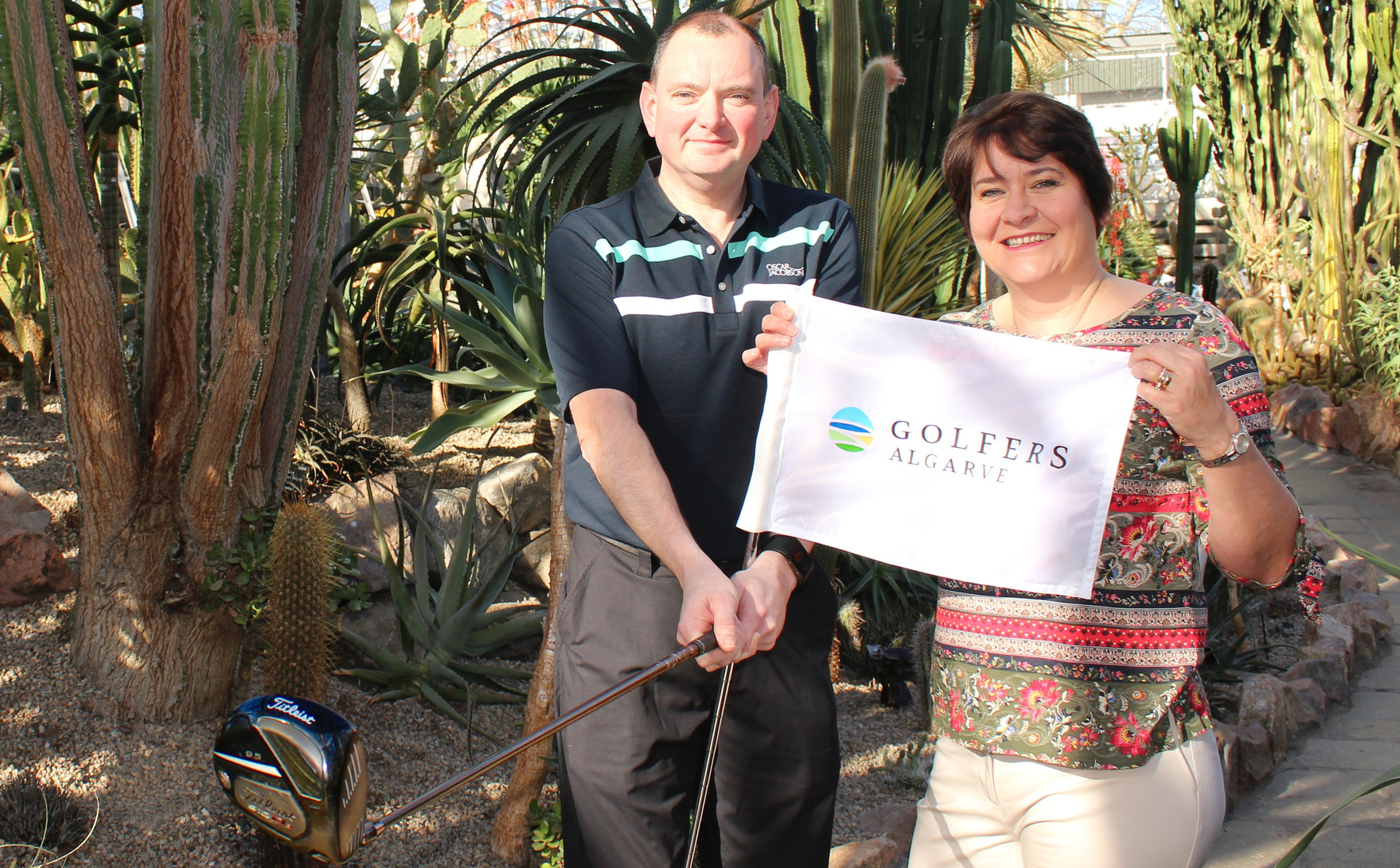 Golfers Algarve founders,  Brian and Fiona Reid
