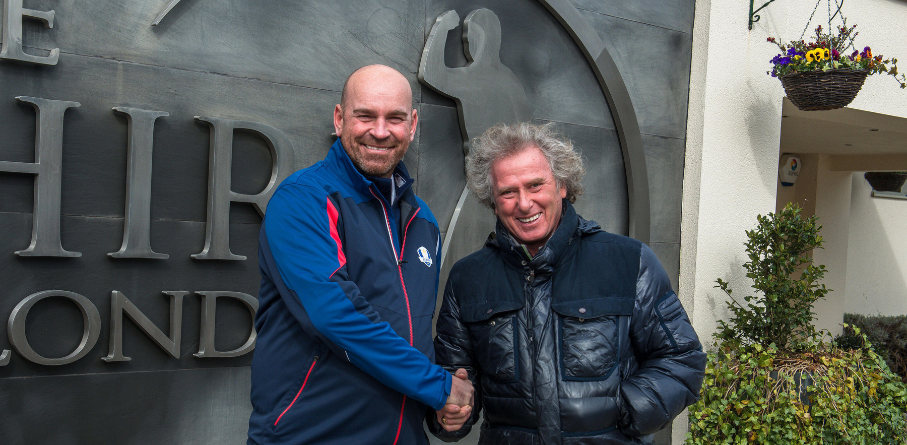 Thomas Bjørn and Tony Menai-Davis at The Shire London (Photo Andy Hiseman)