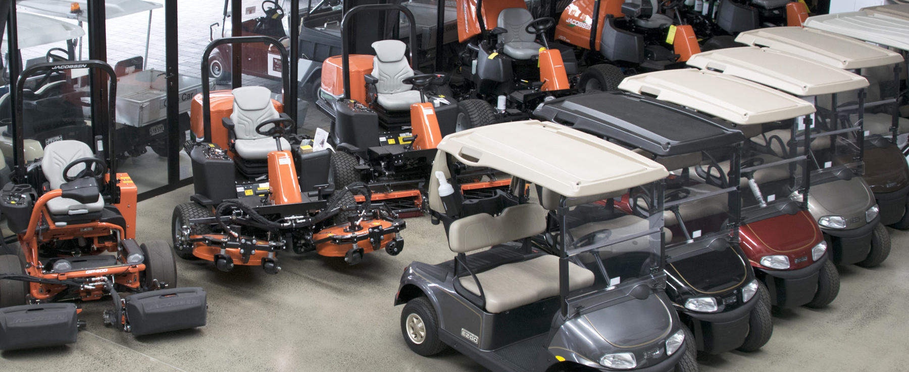 The new Adelaide-based premises of Golf Car Solutions and Turf Equipment SA.