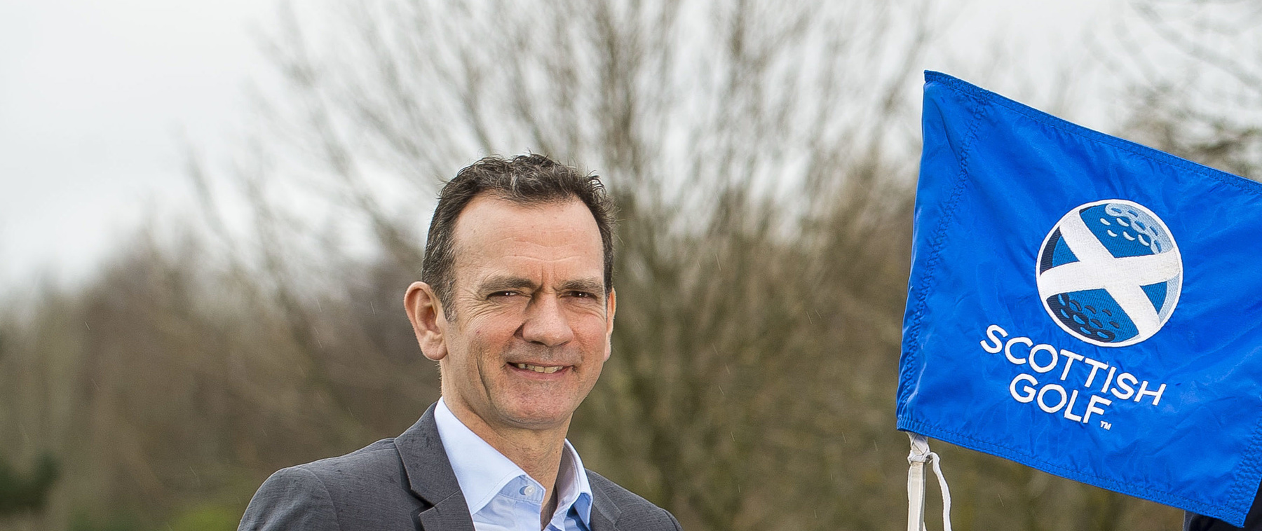 Blane Dodds, CEO Scottish Golf, and former Tour winner and successful businessman Stephen McAllister, who is working with Scottish Golf on a consultancy basis