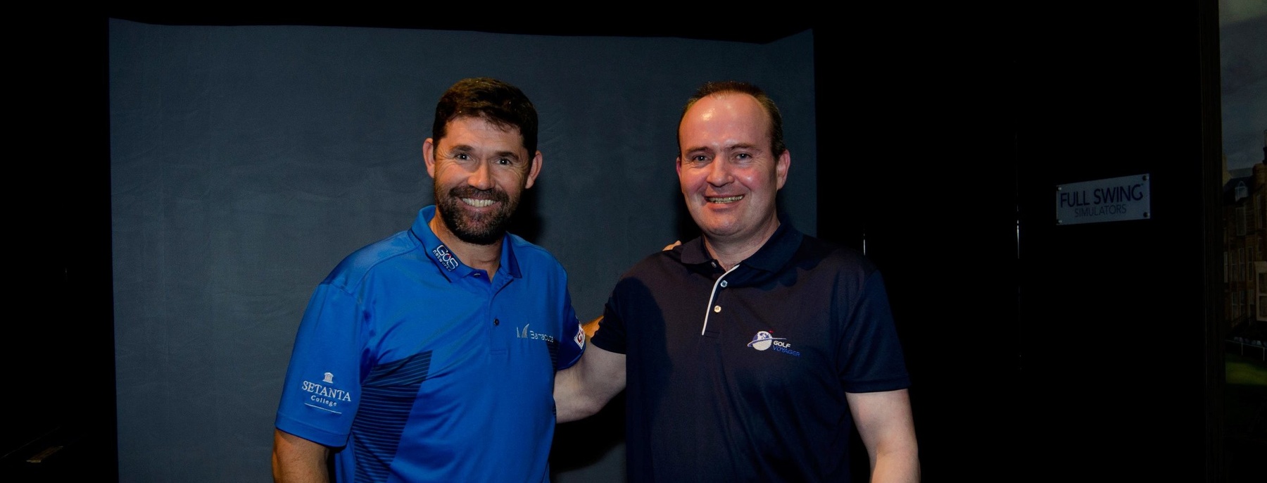 Padraig Harrington and Conor Galvin