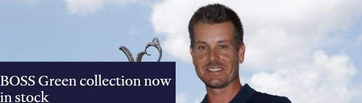 HUGO BOSS golfer Henrik Stenson 