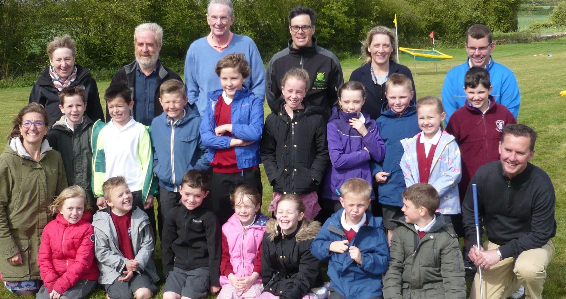 The children see how environmental stewardship, sports turf management and the game of golf are positively linked