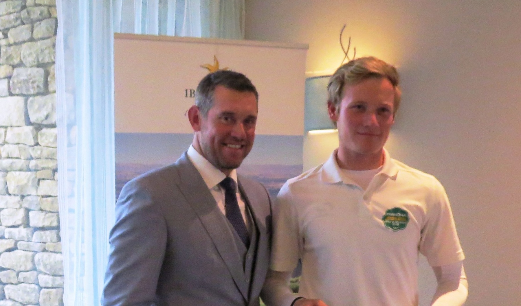 Lee Westwood and Alexander Simmes