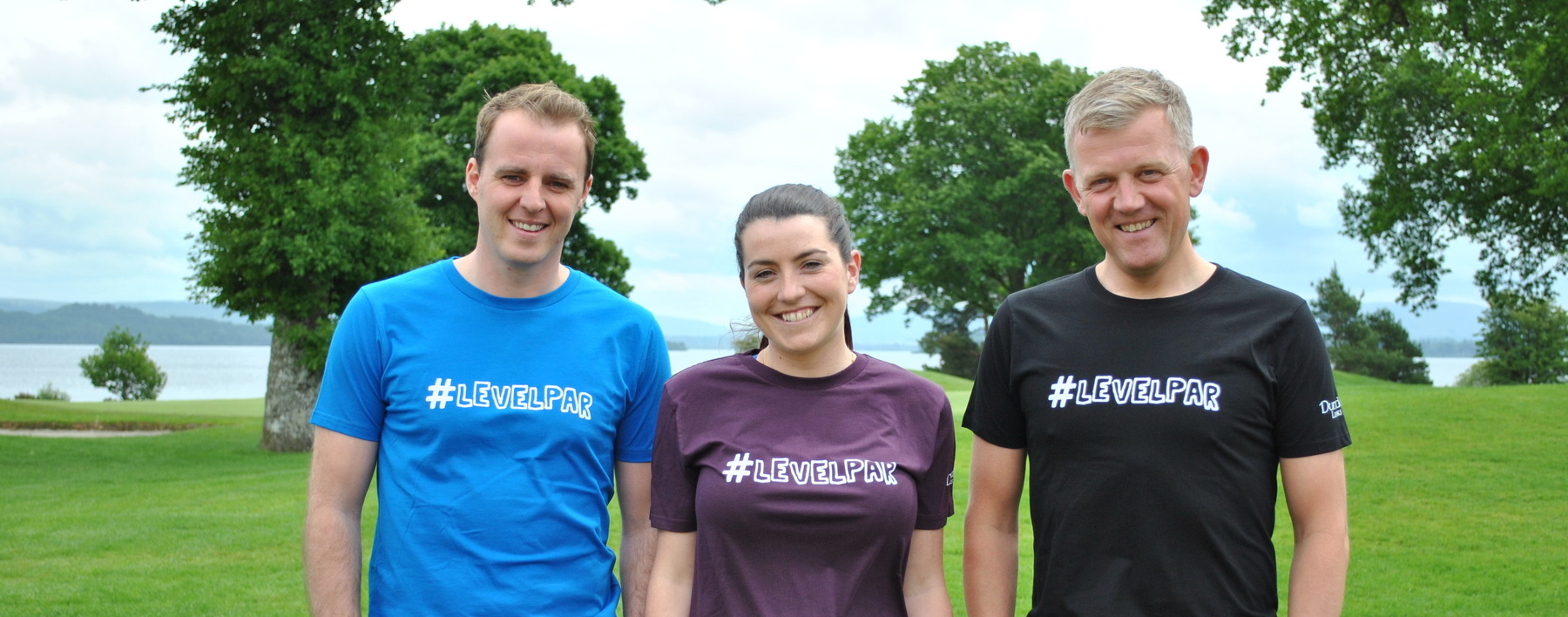  Professionals at Lock Lomond: from left Alan McCandlish, Jenny Potter and Iain Deacon