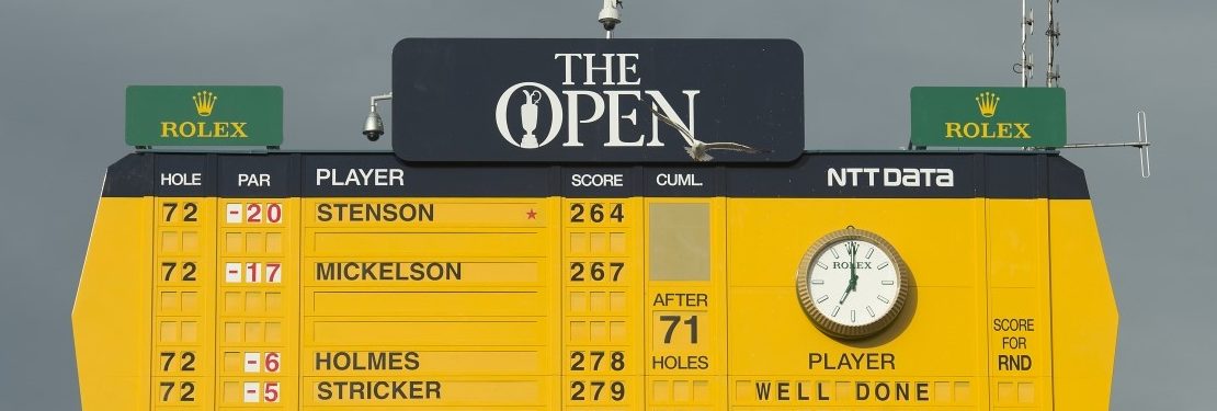 Scoreboard at The 145th Open, Royal Troon (©Rolex/Chris Turvey)