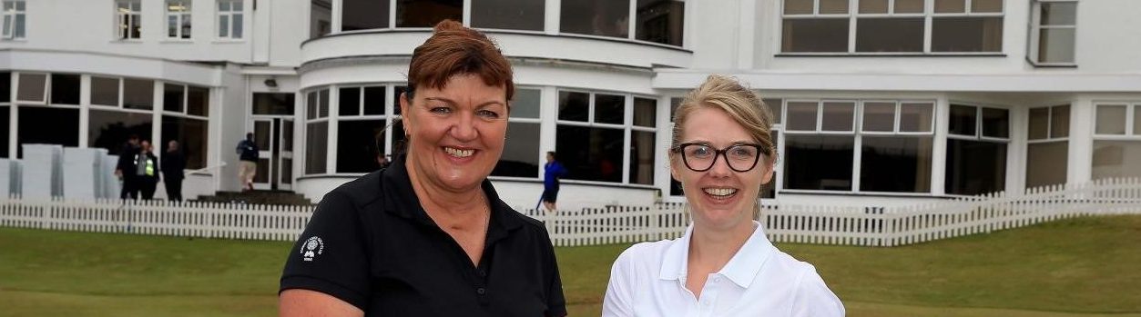 Pauline Rostron and Sally Pearson win The R&A Nine Hole Championship Final at Royal Birkdale (photo credit The R&A)