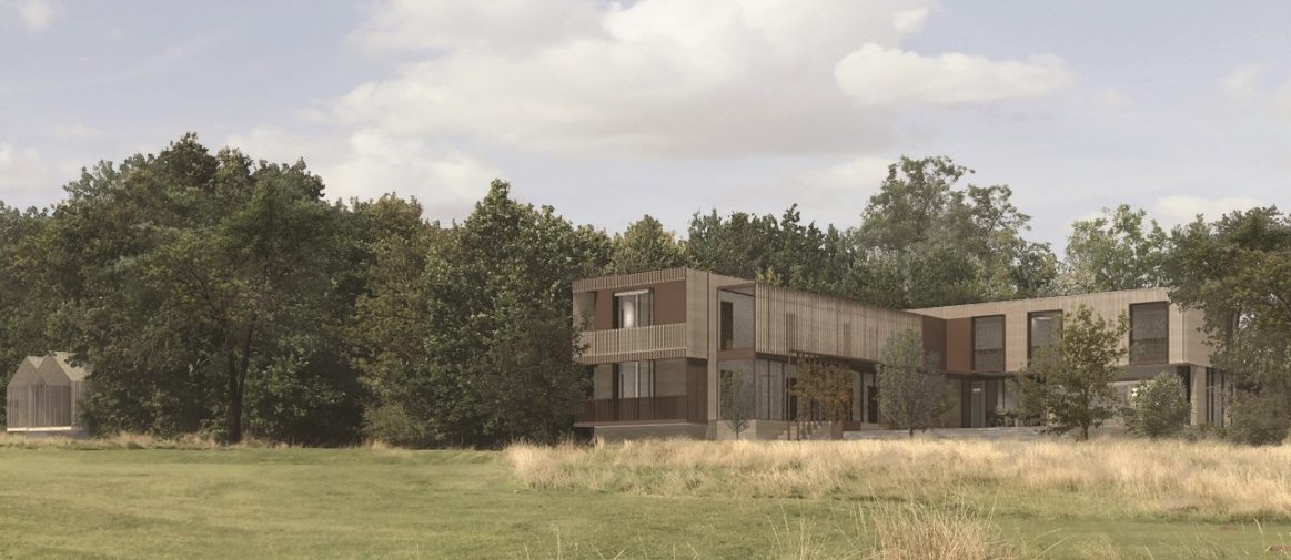 Artist’s impression showing the hotel and lodges (courtesy of Design Engine Architects)