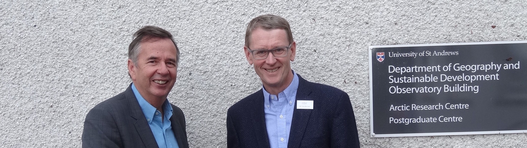 Dr Roger Hawkes (left) and Tony Bennett