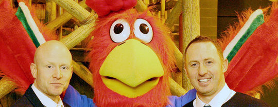 England Golf Insight Manager Tom Allen (left) and Paradise Island’s Crag Nichol