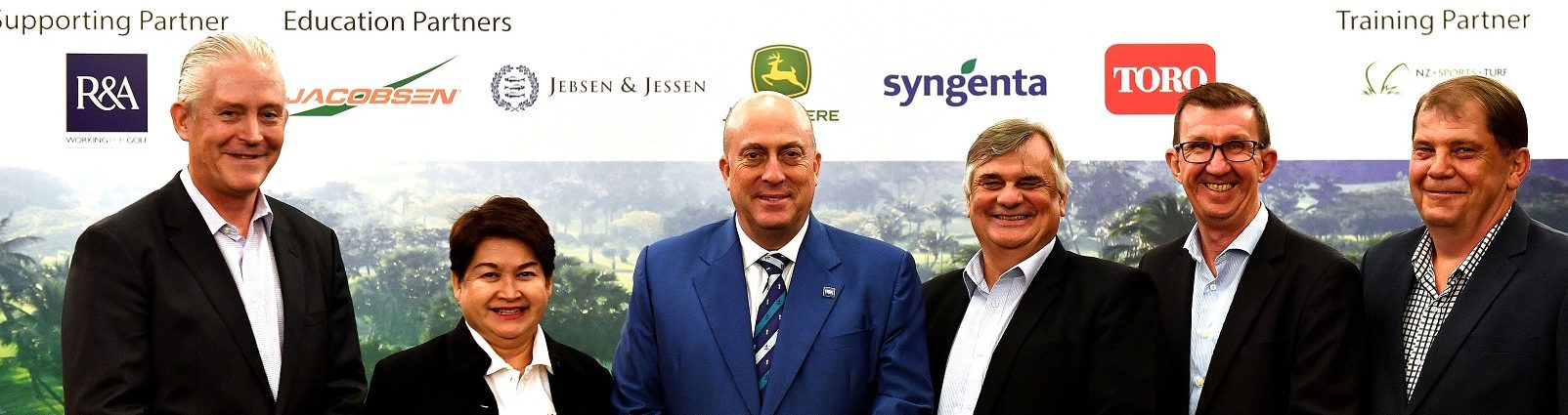 SINGAPORE-The Asian Golf Industry Federation press conference on Tuesday January 16, 2018 ahead of the SMBC Singapore Open at the Sentosa Golf Club, Singapore.  Left to Right Eric Lynge CEO AGIF, Dominic Hall - R&amp;A and Richard Watne, President AGIF picturedThe USD$ 1 Million event is co- sanctioned with the Asian Tour and Japan Tour, January 18-21, 2018. Picture by Paul Lakatos/Lagardére Sports.