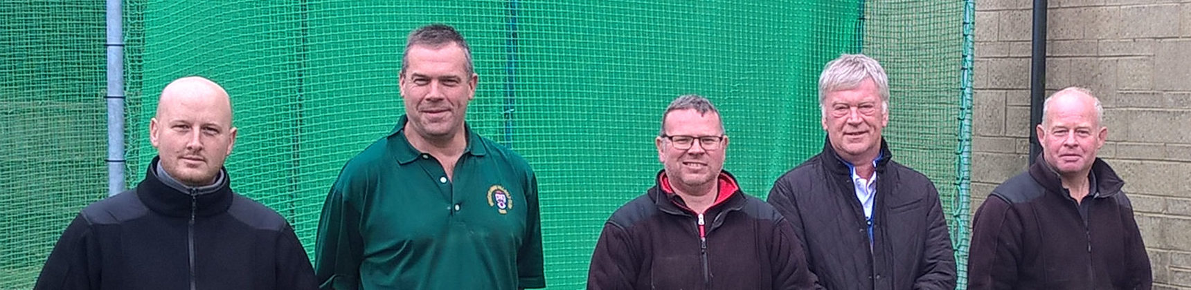The greenkeeping team from left: Adam Jones, Matt Ayres, Brad Boon, Leigh Topping (club manager) and Eddie Wilcox