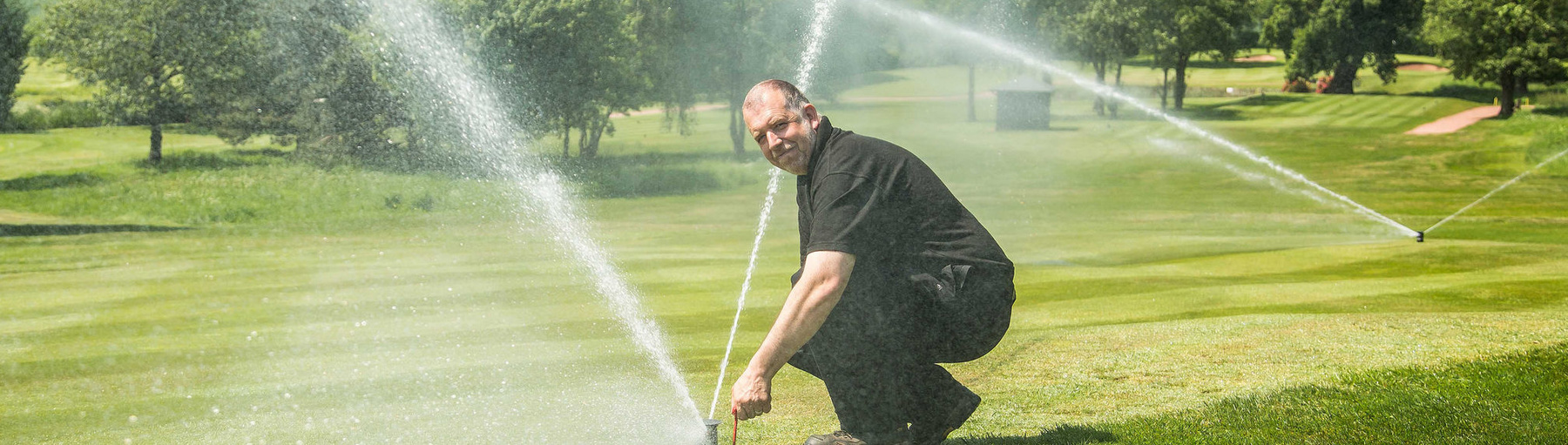 Ed Stant, course manager at Trentham Golf Club, talks about irrigation efficiency with Toro