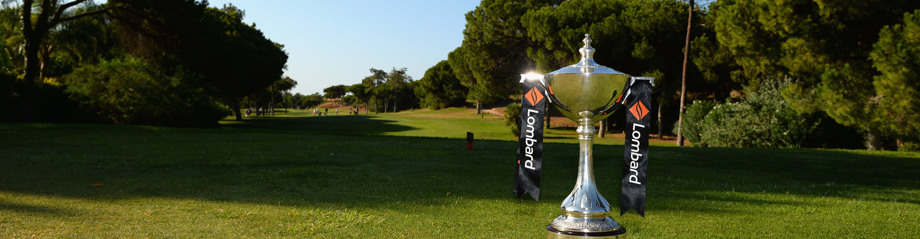 The Lombard Trophy on the 1st tee during The Lombard Trophy Final - Day One on September 21, 2017 in Albufeira, Portugal.  (Photo by Tony Marshall/Getty Images)