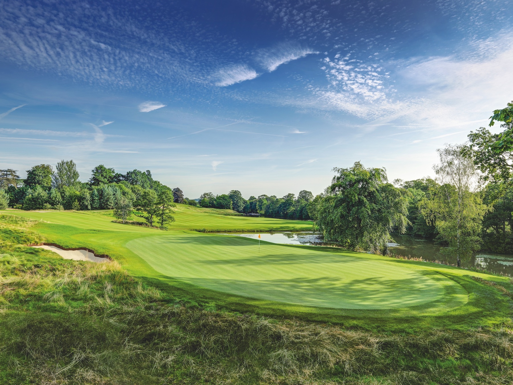 The opening hole at the new JCB Golf & Country Club