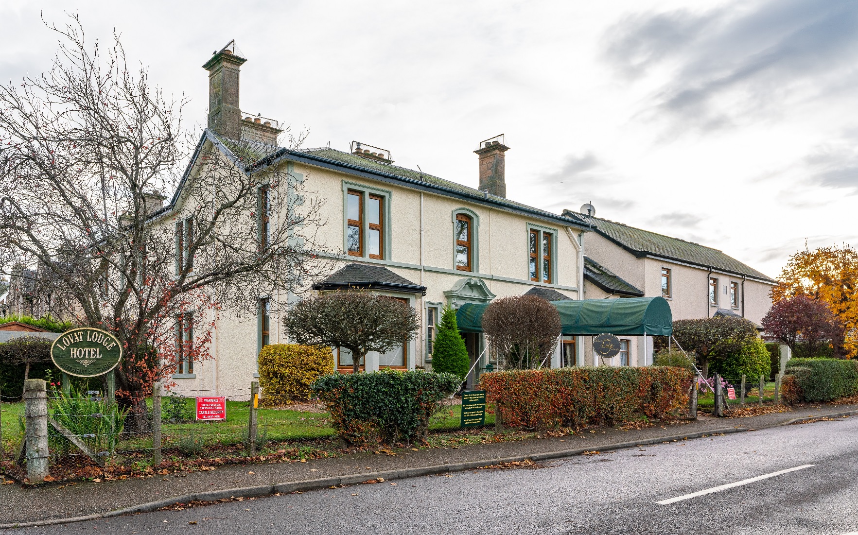 This is an image from the Lovat Lodge Hotel, Thurlow Road, Nairn, photographed on Monday 12 November 2018 by JASPERIMAGE ©.