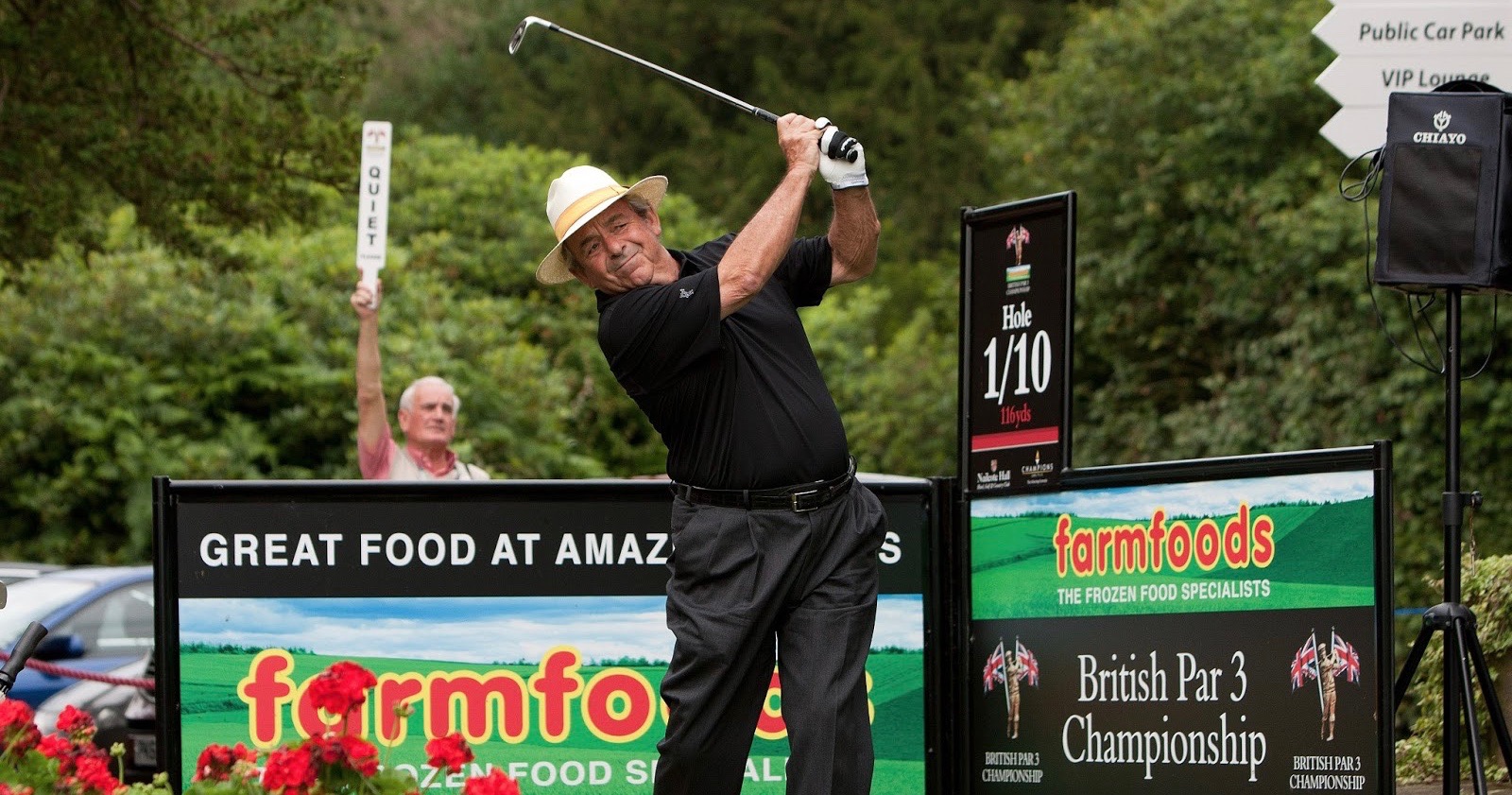 Tony Jacklin will once again be hosting the Farmfoods British Par 3 Championship at Nailcote Hall