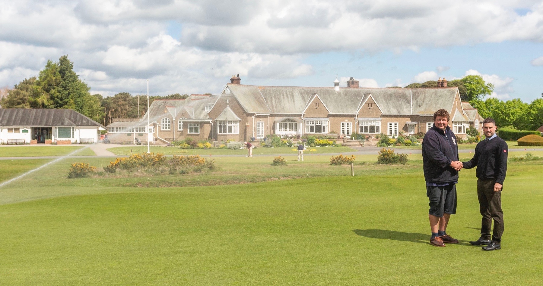 *TORO PR*nnPete Newton, Reesink representative, and Mat Wormald, Deputy head groundsman.nnGanton Golf Club have recently invested in Toro Irrigation and a Lynx AC upgrade with all new Infinity sprinkler heads on their greens, pictured at Ganton Golf Club in Scarborough, May 21 2019.nn