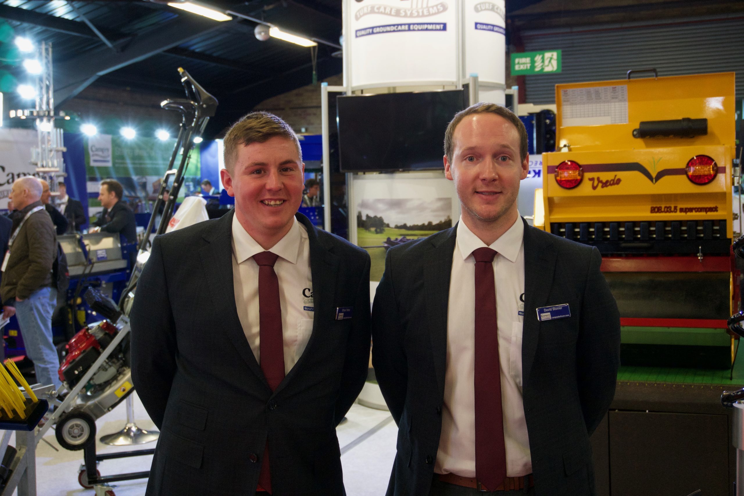 (from left) Ethan Yates and Dave Stonier