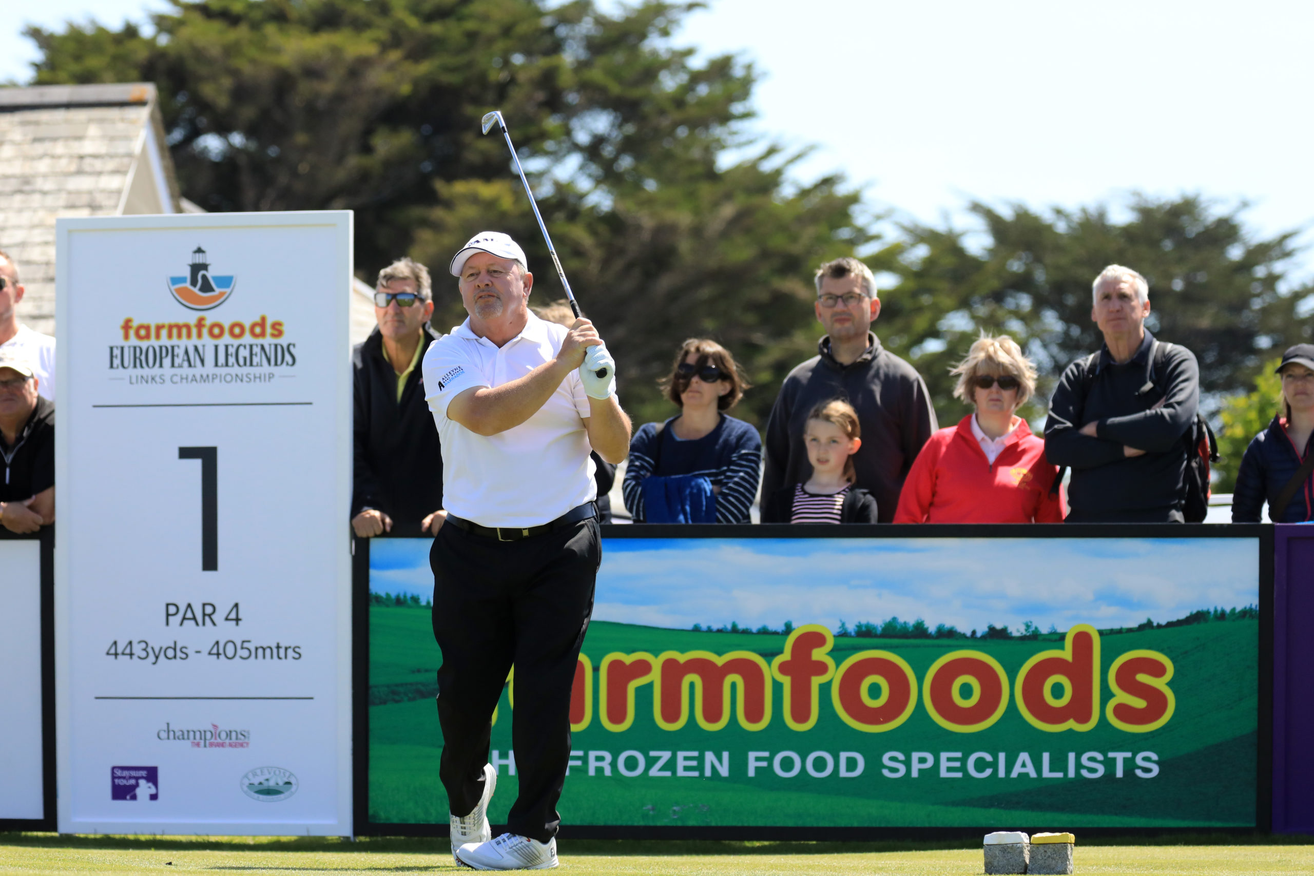 PADSTOW, ENGLAND - JUNE 22: Ian Woosnam of Wales in action during the second round of the Farmfoods European Legends Links Championship hosted by Ian Woosnam on June 22, 2019 in Padstow, England. (Photo by Phil Inglis/Getty Images)