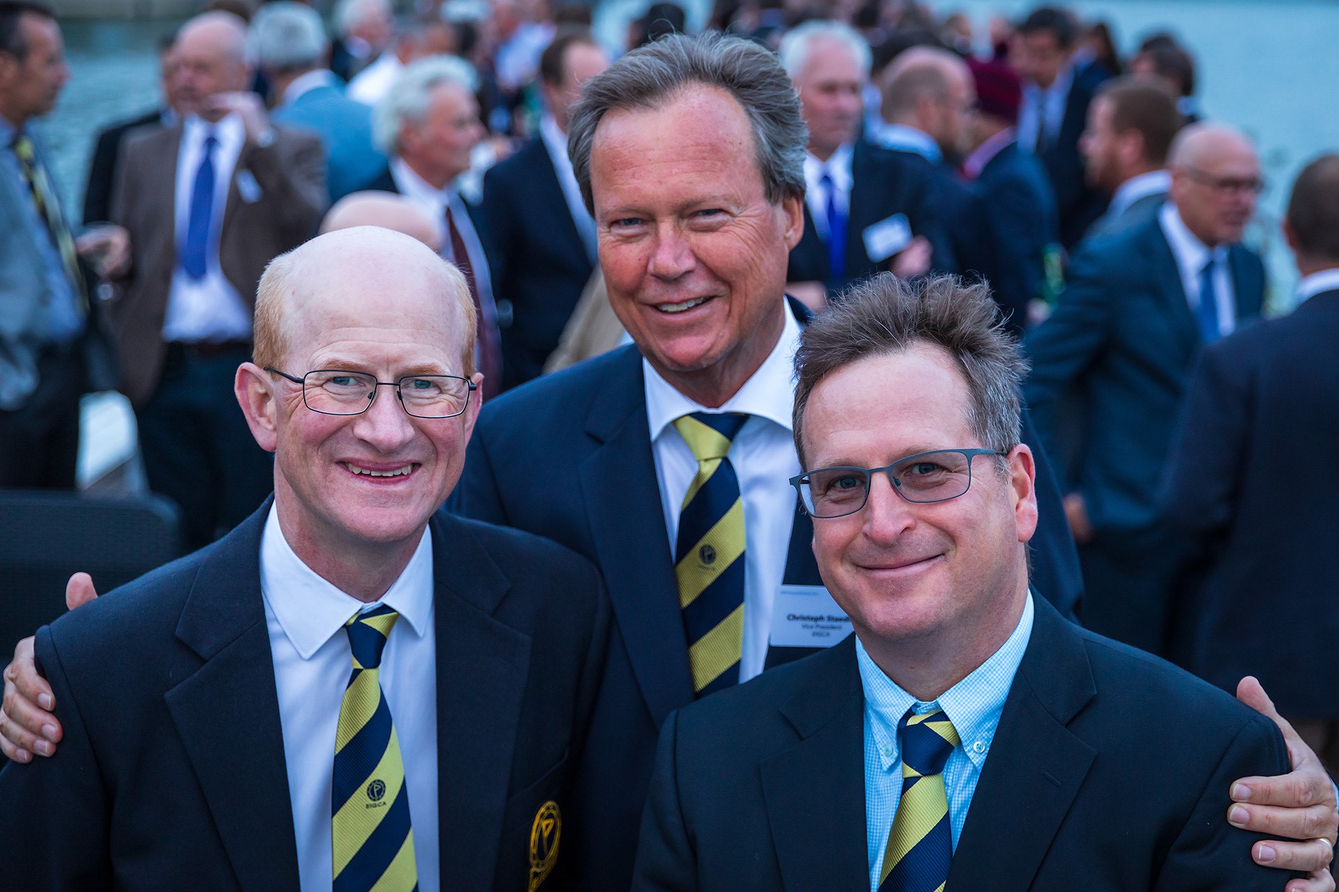 EIGCA Officers 2019-2021: from left: - Ross McMurray, Past President; - Christoph Staedler, President; and Tim Lobb, Vice President (Mark Alexander Photography)