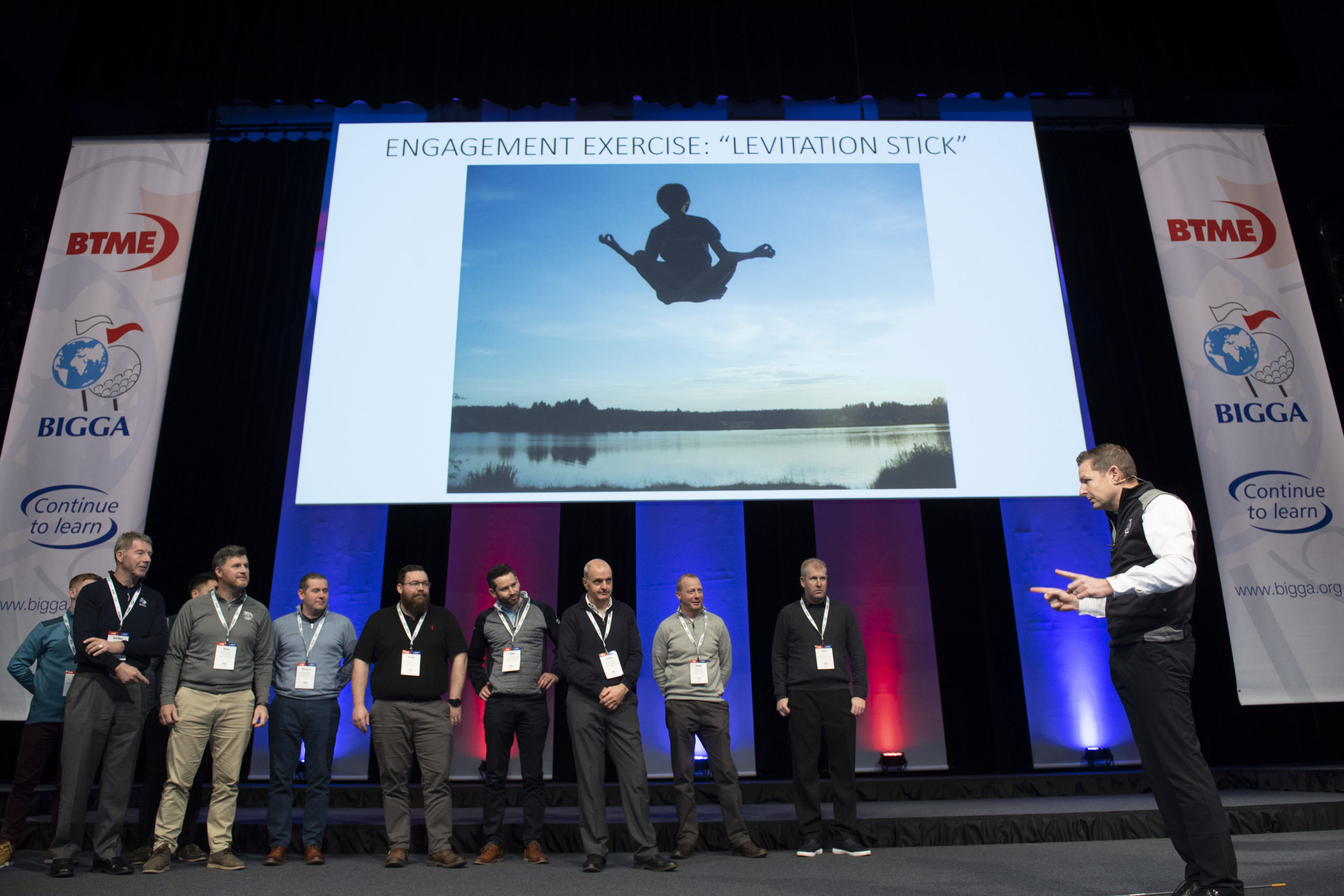 Gleneagles' Craig Haldane with an interactive presentation at the Turf Managers' Conference in January