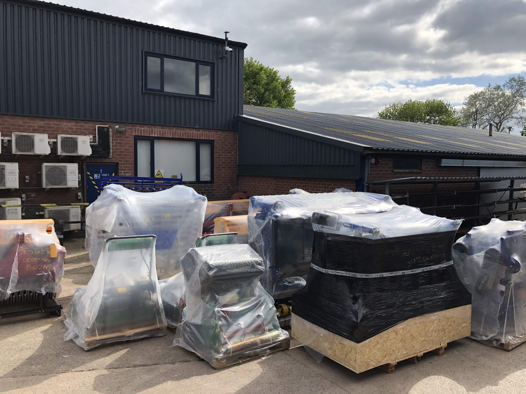 Campey Turf Care machines ready and awaiting collection when its safe to do so