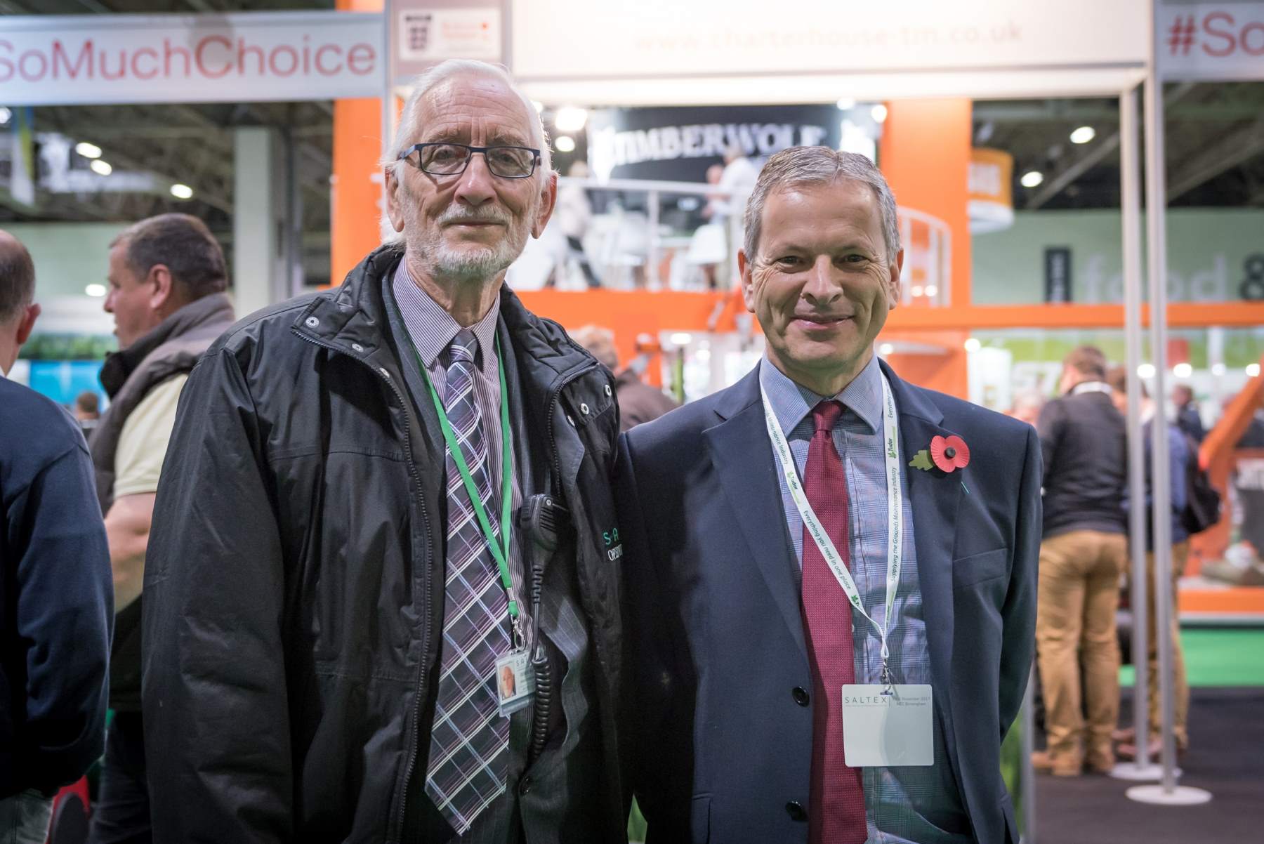 SALTEX operations manager Derek Walder (left) with Geoff Webb, provides an insight into his illustrious career