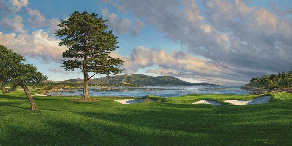 Linda Hartough 18th Hole at Pebble Beach