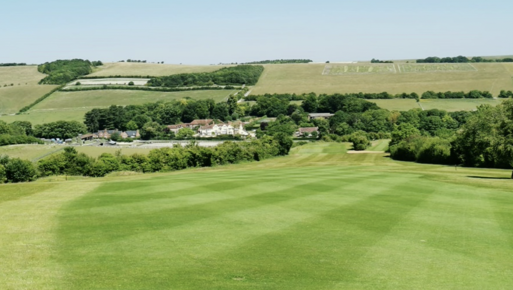 One of Goring & Streatley’s fairways emerging from a six-week period with only 4mm rainfall