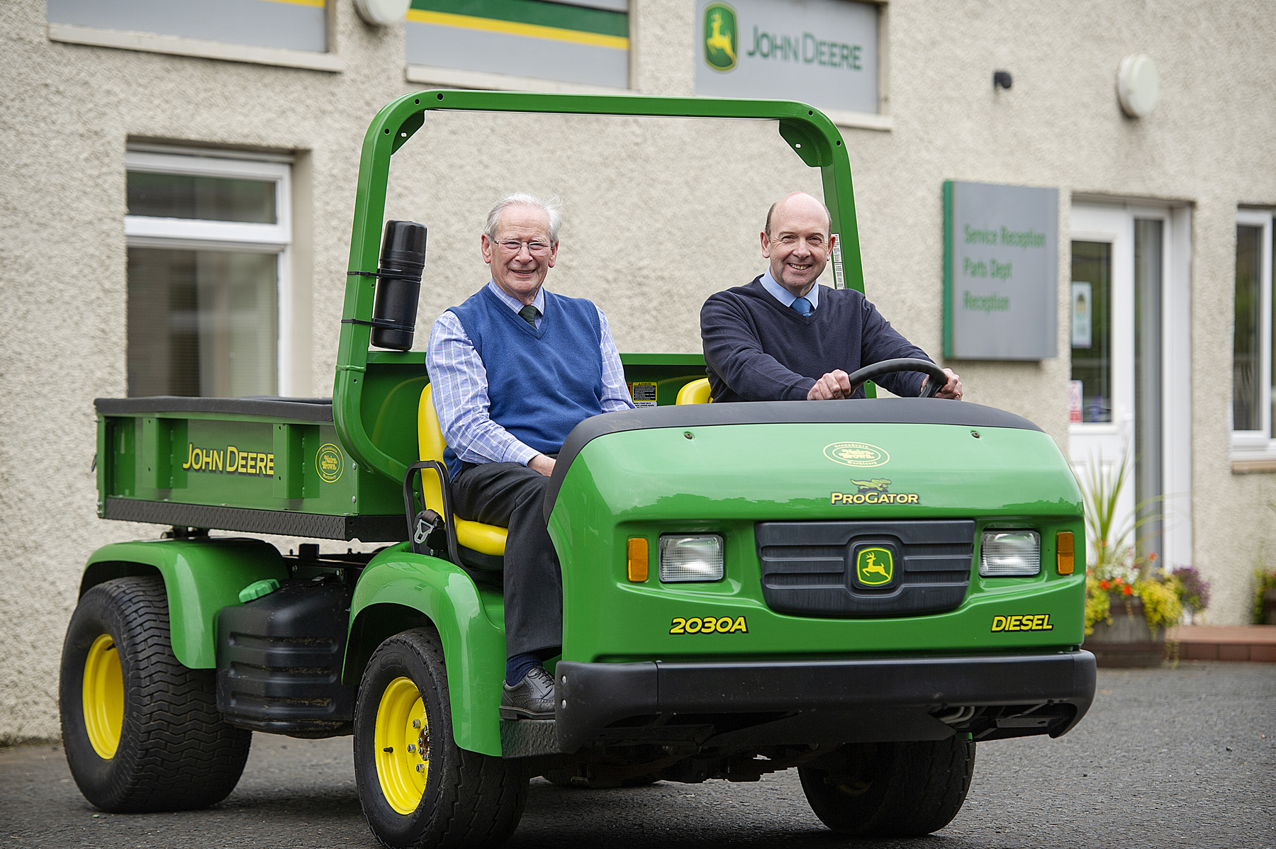 Nairn Brown (left) with Sandy Armit of The Double A Trading Company of Cupar, which  has acquired Nairn Brown (Glasgow Ltd)