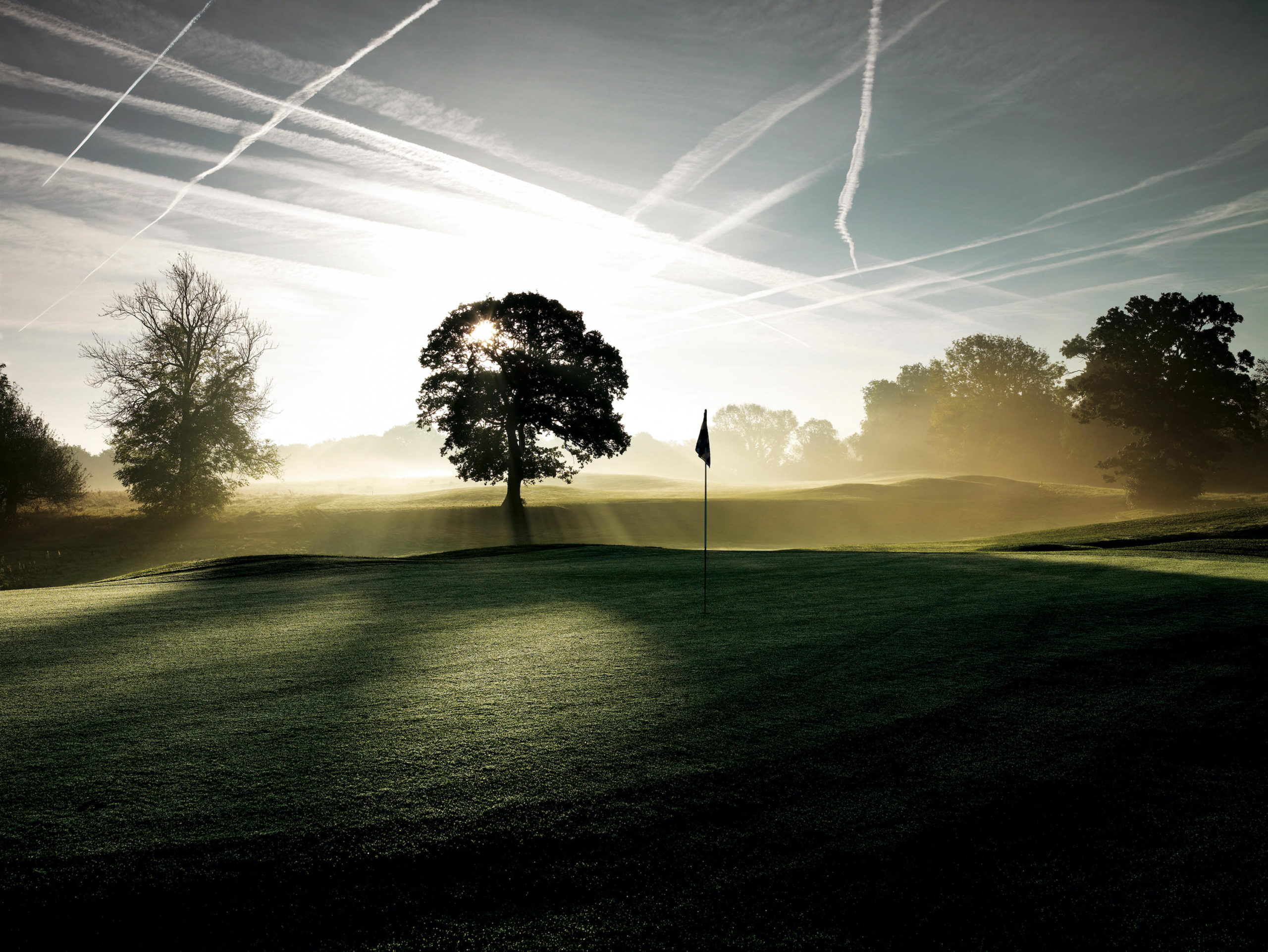 PHE7N8 Golf course at Mottram Hall, England