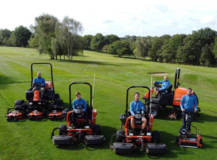 The new Jacobsen fleet at Crews Hill Golf Club
