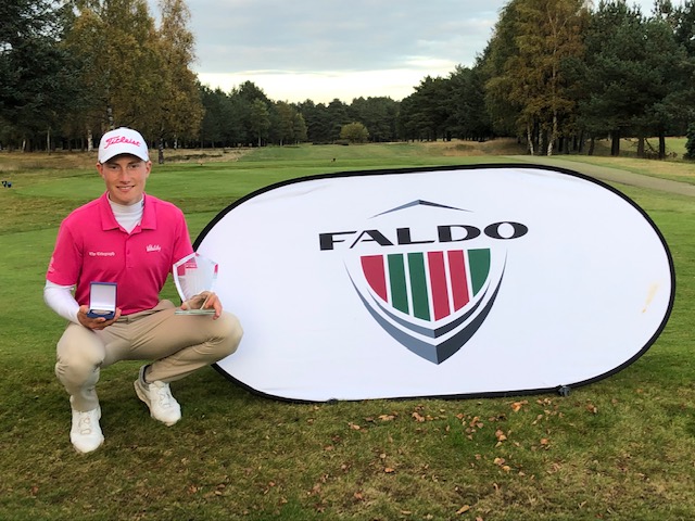 Ruben Lindsay celebrates final Faldo Series Europe
