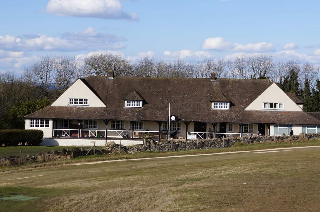 The current clubhouse at Cleeve Hill 