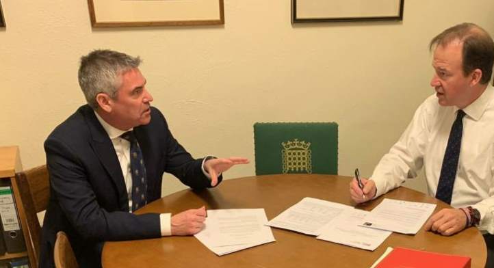 Craig Tracey MP, Chairman of the All-Party Parliamentary Group for Golf (left) and Rt Hon Jesse Norman MP, Financial Secretary to the Treasury