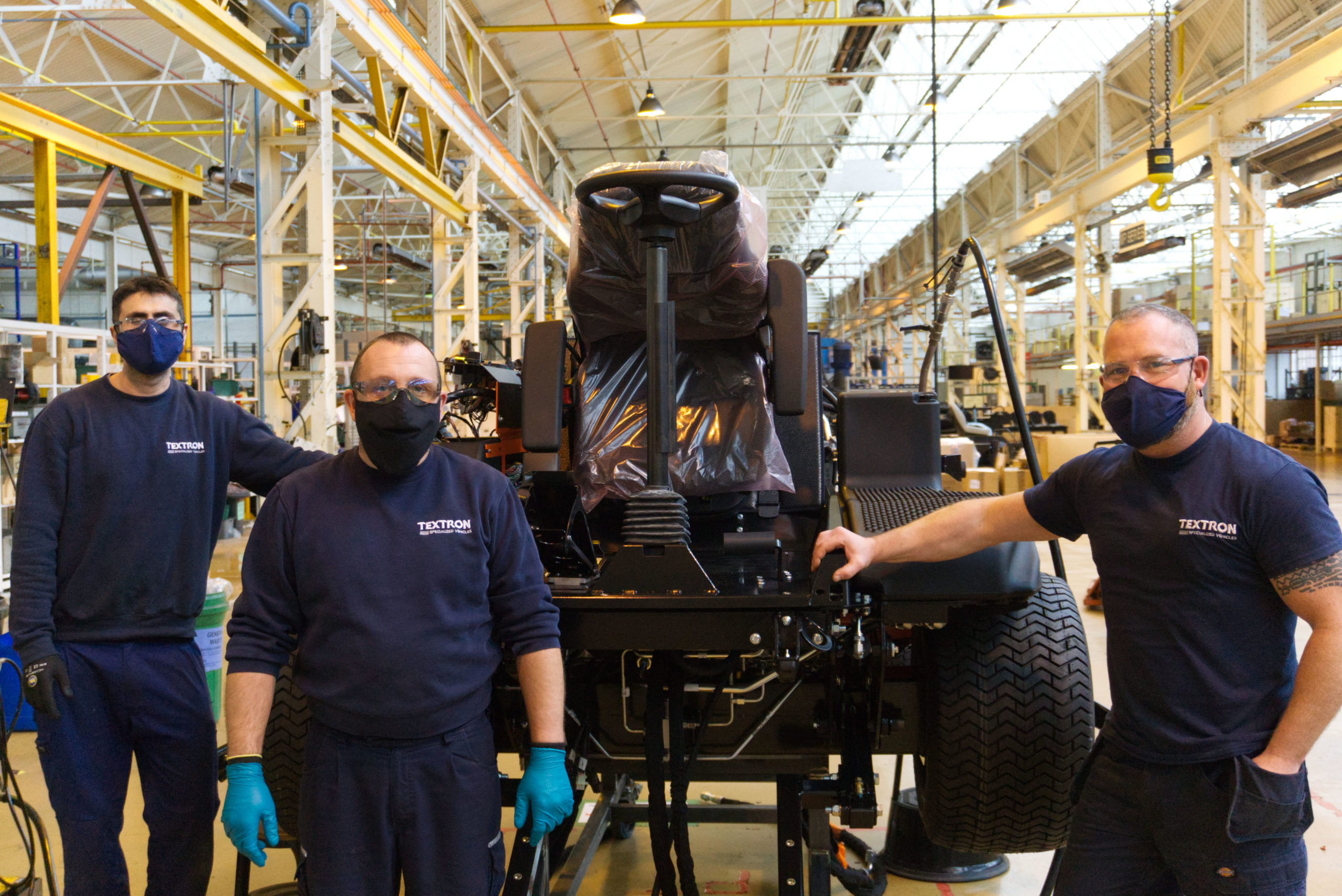 The first Jacobsen HR800 mower rolls off the product line in the UK