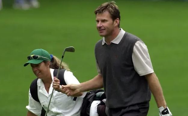 Winning team: Fanny Sunesson and Sir Nick Faldo fondly recall their time at Augusta National.