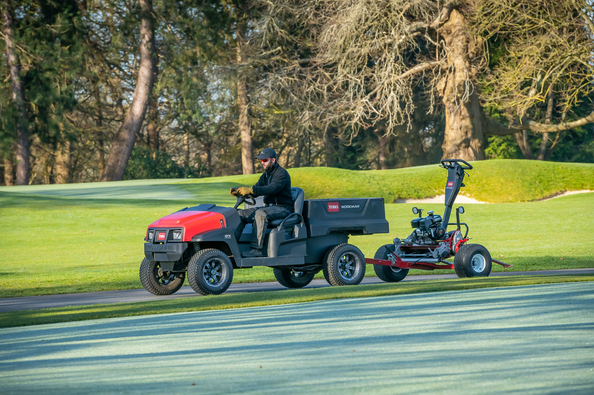 Toro’selectric Workman GTX-e utility vehicle in action at Royal Norwich.
