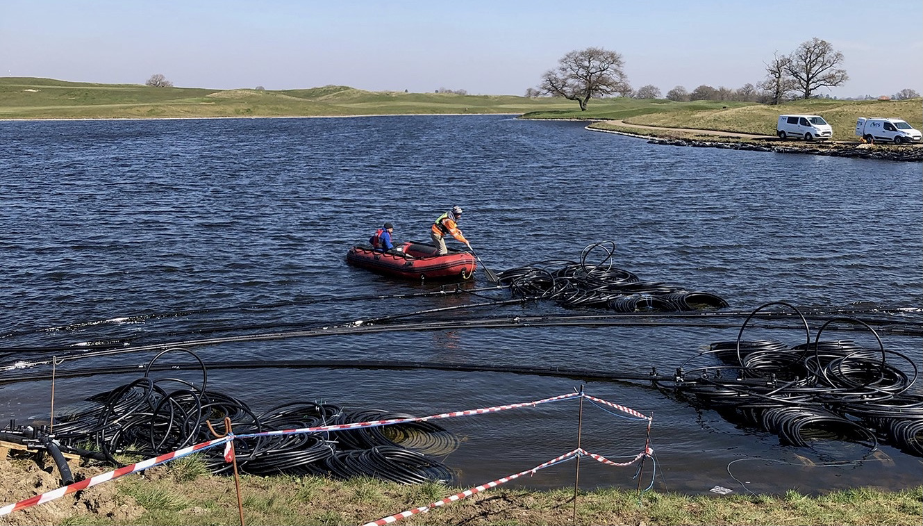 The heat pump installation at The Oxfordshire