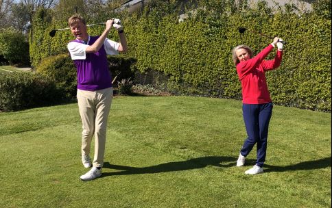 Graham Frazer and Claire Tweddell, the Royal Mid Surrey 2021 captains