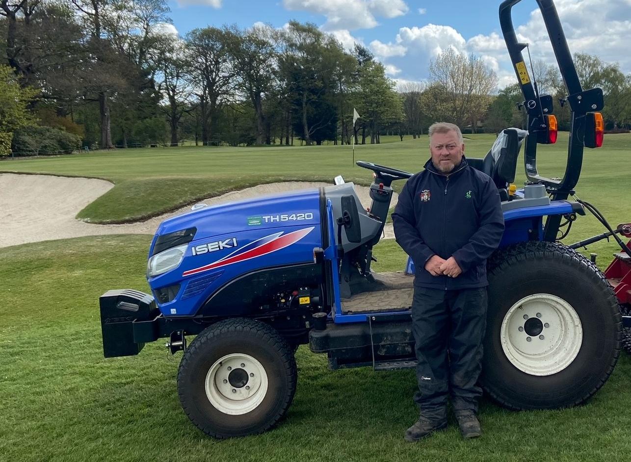 Chris Yeaman, Course Manager from Royal Burgess Golf Club with their new ISEKI TH5420